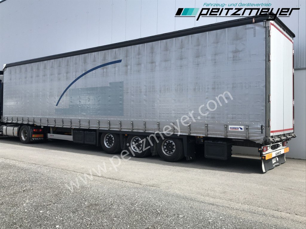 SCHMITZ 3 Achs Pritschenauflieger SCS 24/L-13.62 Mega, Power-Curtain Jumbo, Edscha, RSAB, - Semi-trailer dengan terpal samping: gambar 2 SCHMITZ 3 Achs Pritschenauflieger SCS 24/L-13.62 Mega, Power-Curtain Jumbo, Edscha, RSAB, - Semi-trailer dengan terpal samping: gambar 2