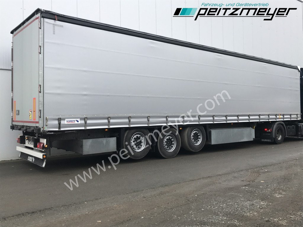 SCHMITZ SCS verzinkt, Edscha, 2 x Liftachse, Palettenk. - Semi-trailer dengan terpal samping: gambar 1 SCHMITZ SCS verzinkt, Edscha, 2 x Liftachse, Palettenk. - Semi-trailer dengan terpal samping: gambar 1