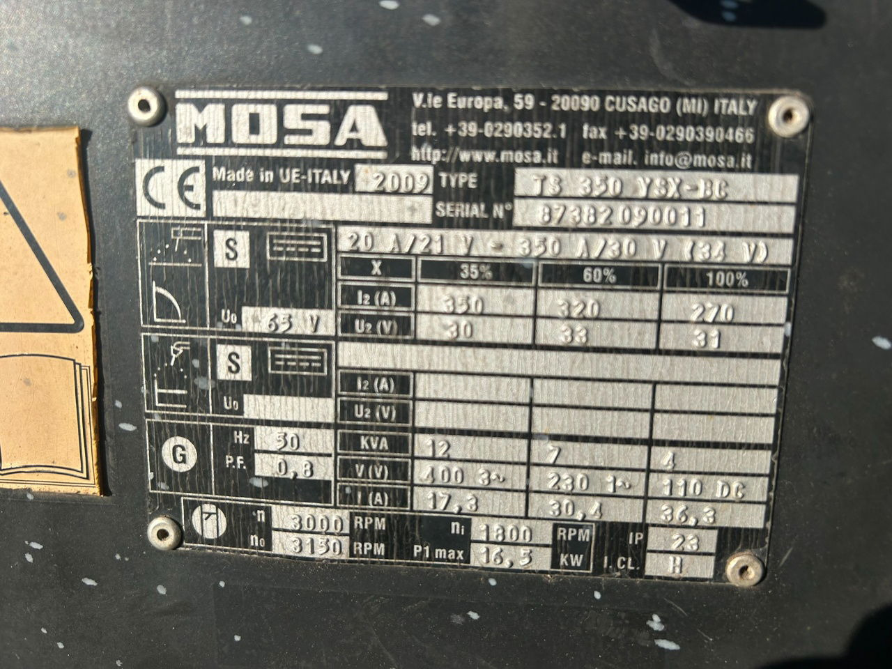 Boxer Mosa 12 kva Te huur Mosa aggregaat TS 350 X 12 kva - Genset: gambar 4 Boxer Mosa 12 kva Te huur Mosa aggregaat TS 350 X 12 kva - Genset: gambar 4