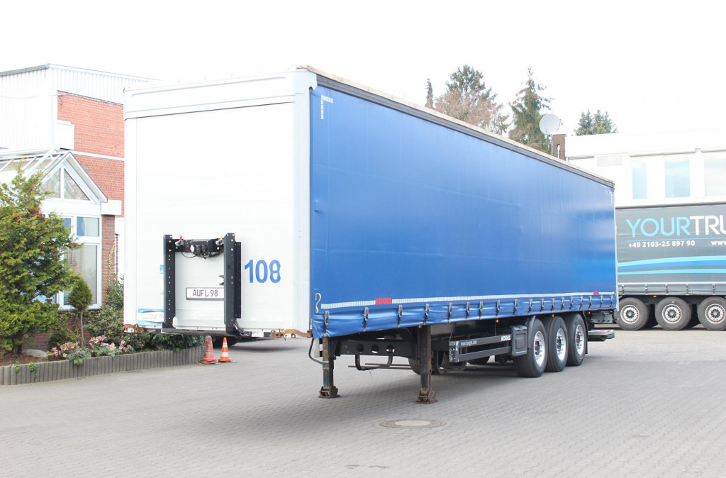 Semi-trailer dengan terpal samping KOEGEL Standard Plane   2,75h  Liftachse  Edscha  LBW!: gambar 1