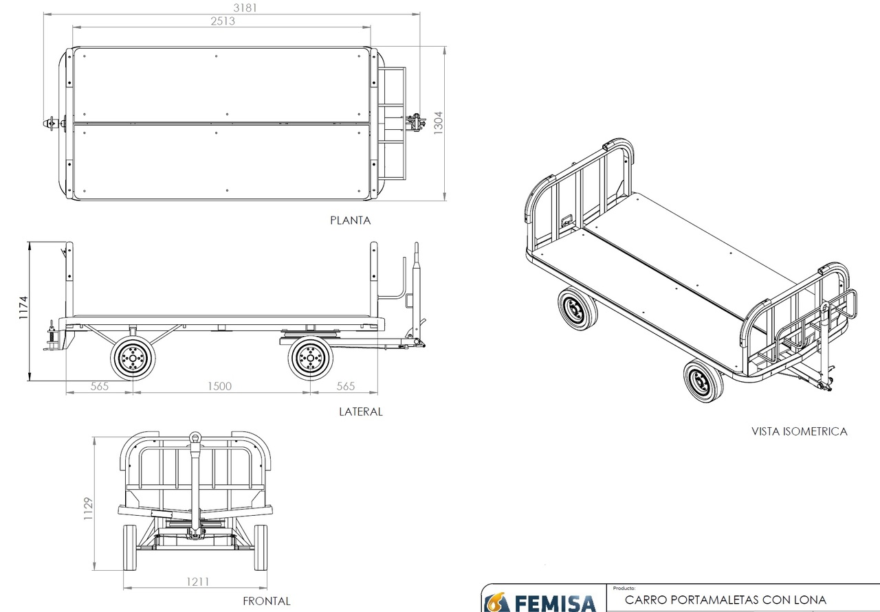 Peralatan pendukung darat baru Baggage Cart FEMISA: gambar 9 Peralatan pendukung darat baru Baggage Cart FEMISA: gambar 9
