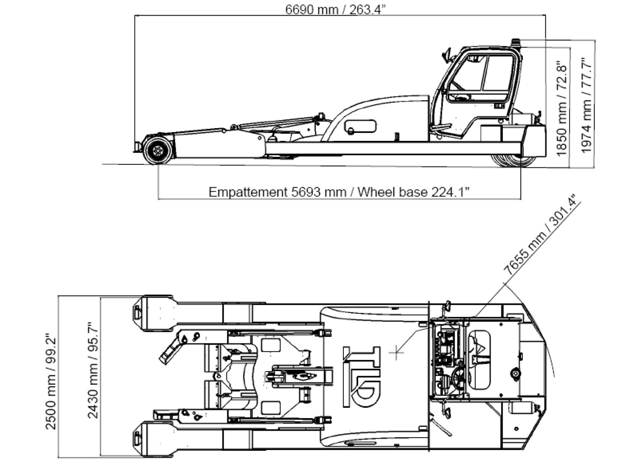 TLD Towbarless Pushback TPX 100 E - Traktor mundur: gambar 4 TLD Towbarless Pushback TPX 100 E - Traktor mundur: gambar 4