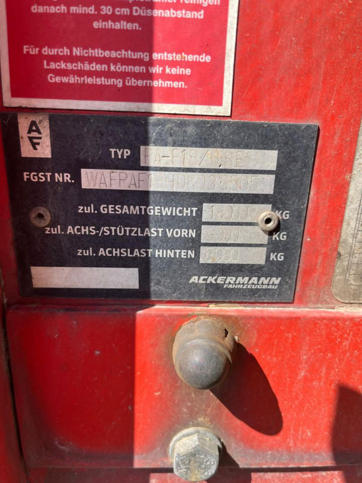 Trailer flatbed ACKERMANN,OSCHERSL. Anhänger offen PA-F 18 Baustoffanhänger: gambar 6 Trailer flatbed ACKERMANN,OSCHERSL. Anhänger offen PA-F 18 Baustoffanhänger: gambar 6