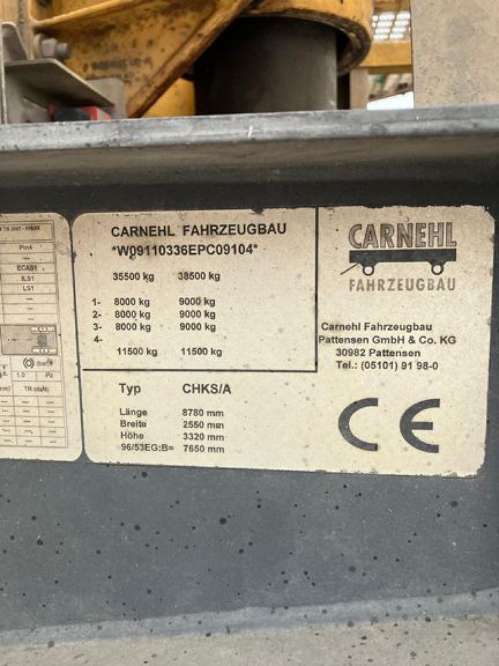 CARNEHL CARNEHL Kippauflieger Kippauflieger CHKS / A - Semi-trailer jungkit: gambar 4 CARNEHL CARNEHL Kippauflieger Kippauflieger CHKS / A - Semi-trailer jungkit: gambar 4