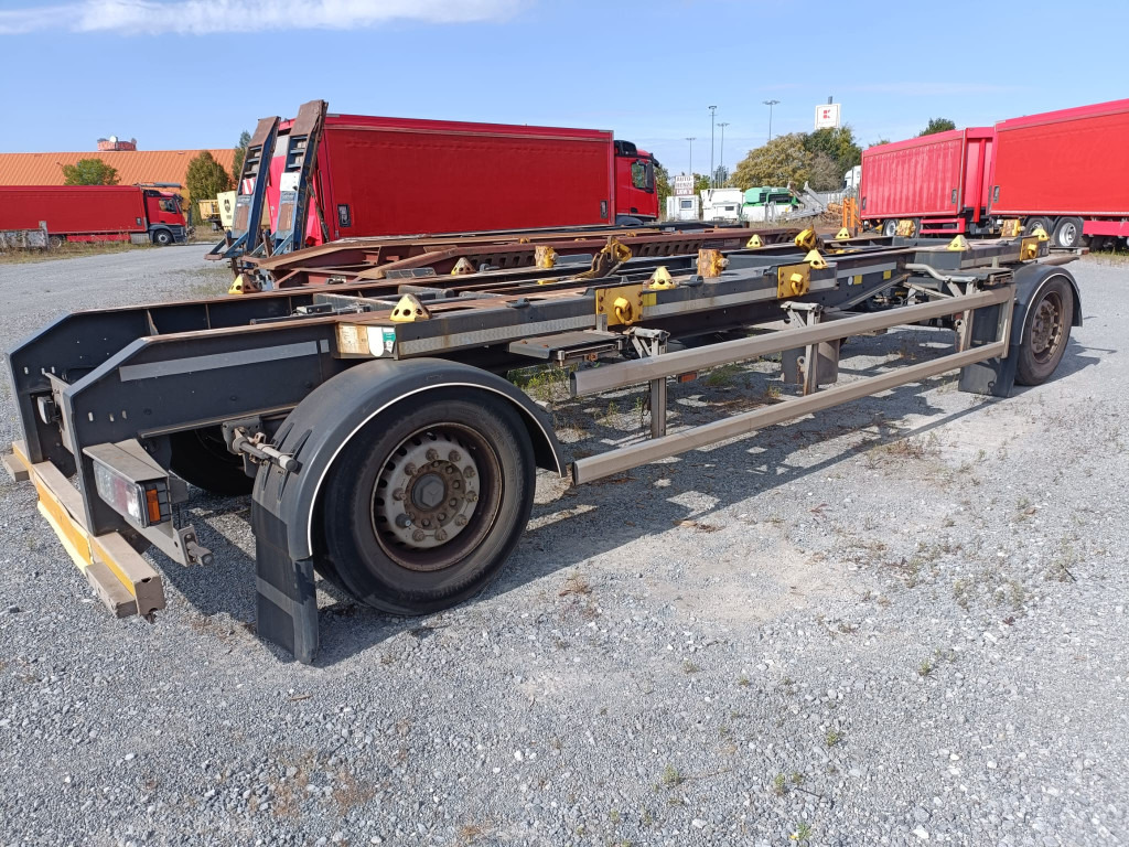 HUEFFERMANN Anhänger für Absetzmulden HMA 18.76 LS Containeranhänger - Trailer pengangkut mobil: gambar 1 HUEFFERMANN Anhänger für Absetzmulden HMA 18.76 LS Containeranhänger - Trailer pengangkut mobil: gambar 1