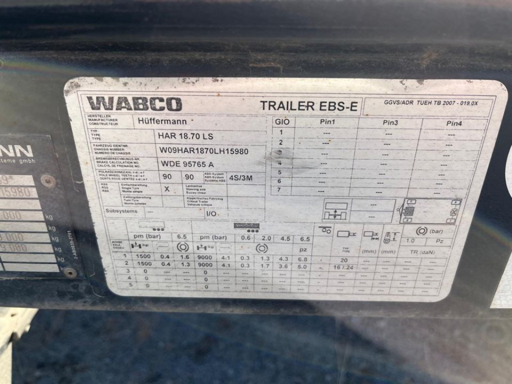 Trailer lewati HUEFFERMANN HUEFFERMANN 2-achs Abrollanhänger Containeranhänger HAR 18.70: gambar 7