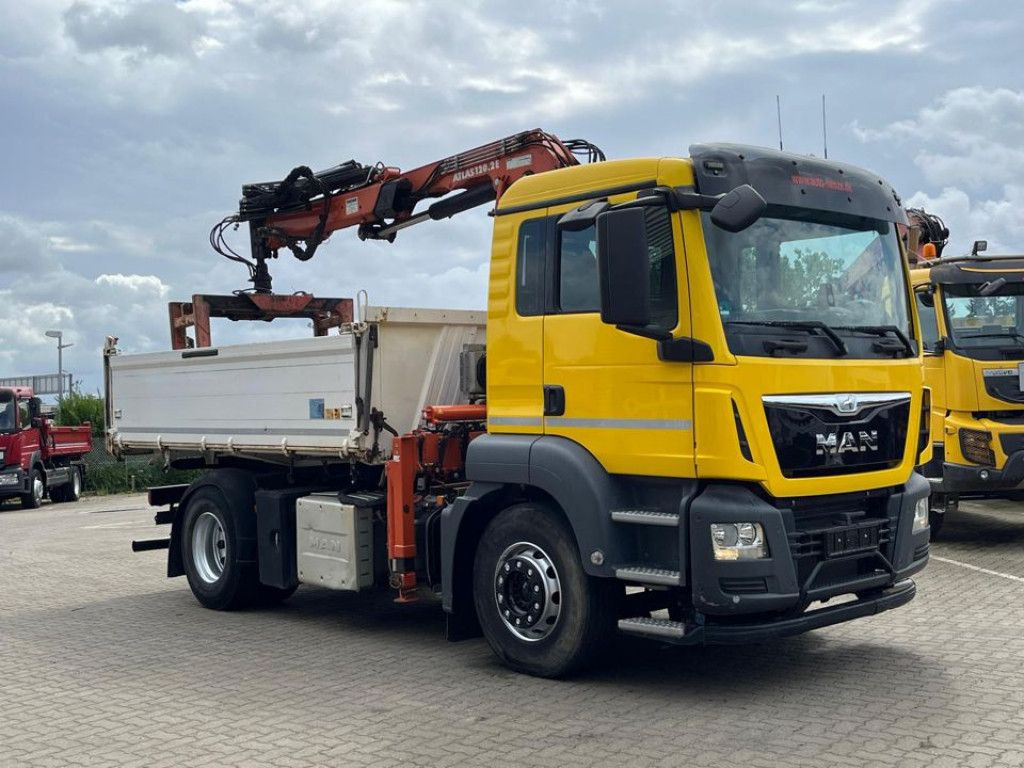MAN TG-S 18.400 4x2 BL 2-Achs Kipper Kran Atlas 120+ - Truk jungkit, Truk derek: gambar 2 MAN TG-S 18.400 4x2 BL 2-Achs Kipper Kran Atlas 120+ - Truk jungkit, Truk derek: gambar 2