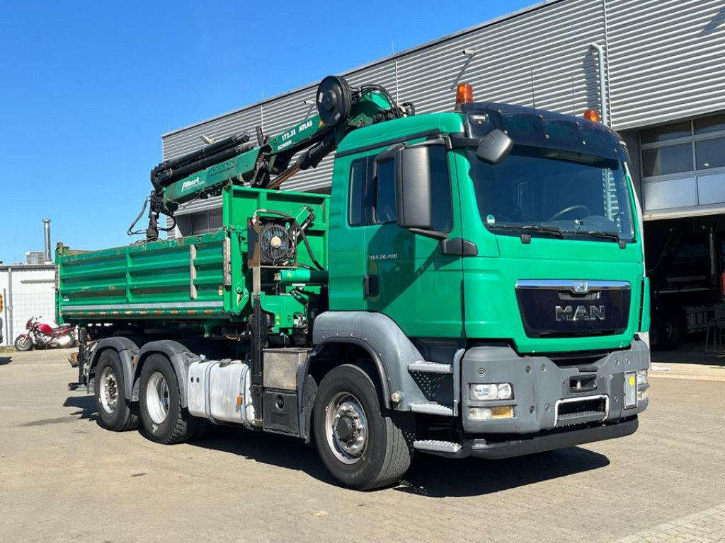 MAN TG-S 28.480 6x4H-4 BL 3-Achs Kipper Kran Funk Li - Truk derek: gambar 2 MAN TG-S 28.480 6x4H-4 BL 3-Achs Kipper Kran Funk Li - Truk derek: gambar 2