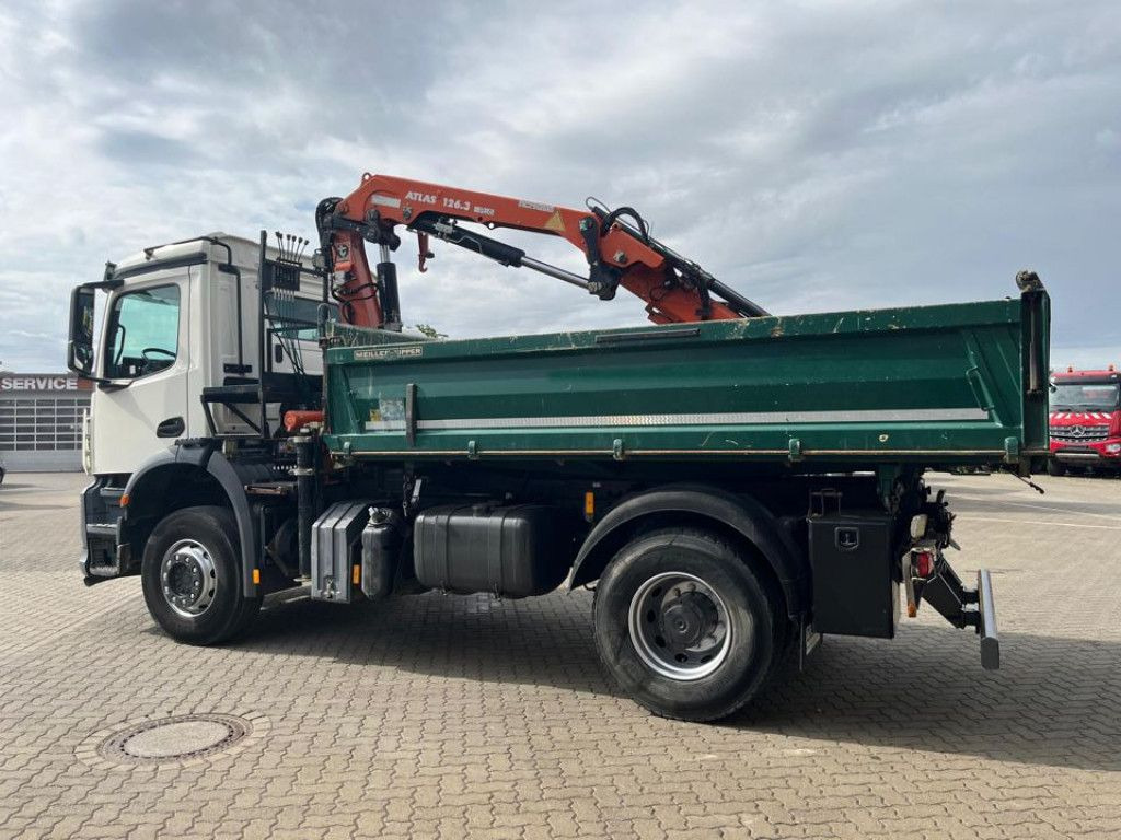 Mercedes-Benz Arocs 1835 K 2-Achs Kipper Kran Atlas 126.3 - Truk jungkit, Truk derek: gambar 3 Mercedes-Benz Arocs 1835 K 2-Achs Kipper Kran Atlas 126.3 - Truk jungkit, Truk derek: gambar 3