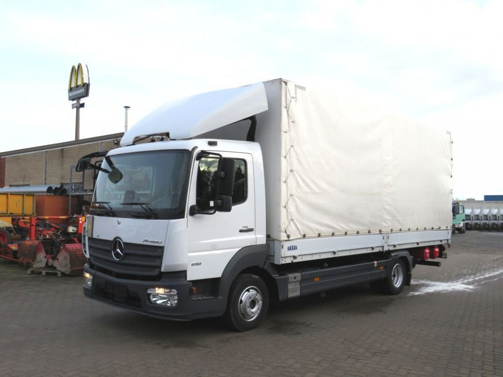 Mercedes-Benz Atego 818 L Pritsche LBW LBW 1 to AHK+Luftans - Van dengan terpal samping: gambar 1 Mercedes-Benz Atego 818 L Pritsche LBW LBW 1 to AHK+Luftans - Van dengan terpal samping: gambar 1