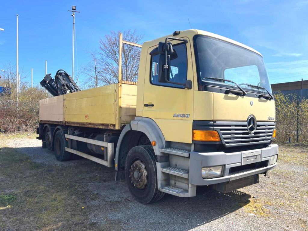 Mercedes-Benz Atego Pritsche Heckkran 2528 6x2 Atlas 125, Funk - Truk flatbed, Truk derek: gambar 2 Mercedes-Benz Atego Pritsche Heckkran 2528 6x2 Atlas 125, Funk - Truk flatbed, Truk derek: gambar 2
