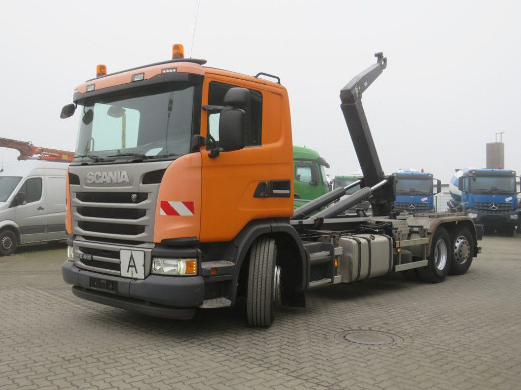 Scania G 410 LB 6x2*4HNA Abrollkipper Lift+Lenkachse 28 - Hook lift: gambar 1 Scania G 410 LB 6x2*4HNA Abrollkipper Lift+Lenkachse 28 - Hook lift: gambar 1