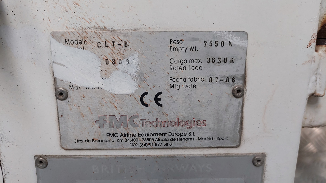 CLT-8 FMC Speedloader - Pemuat kargo pesawat terbang: gambar 4 CLT-8 FMC Speedloader - Pemuat kargo pesawat terbang: gambar 4