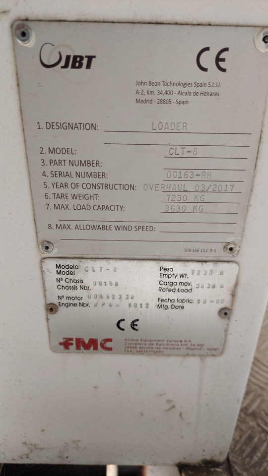 CLT-8 Speedloader FMC - Pemuat kargo pesawat terbang: gambar 2 CLT-8 Speedloader FMC - Pemuat kargo pesawat terbang: gambar 2