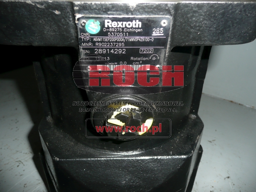 REXROTH A6VM115EP200P000A/71MWV0P4Z91D0-0 5370511 - Motor hidrolik untuk Wheel loader: gambar 2 REXROTH A6VM115EP200P000A/71MWV0P4Z91D0-0 5370511 - Motor hidrolik untuk Wheel loader: gambar 2