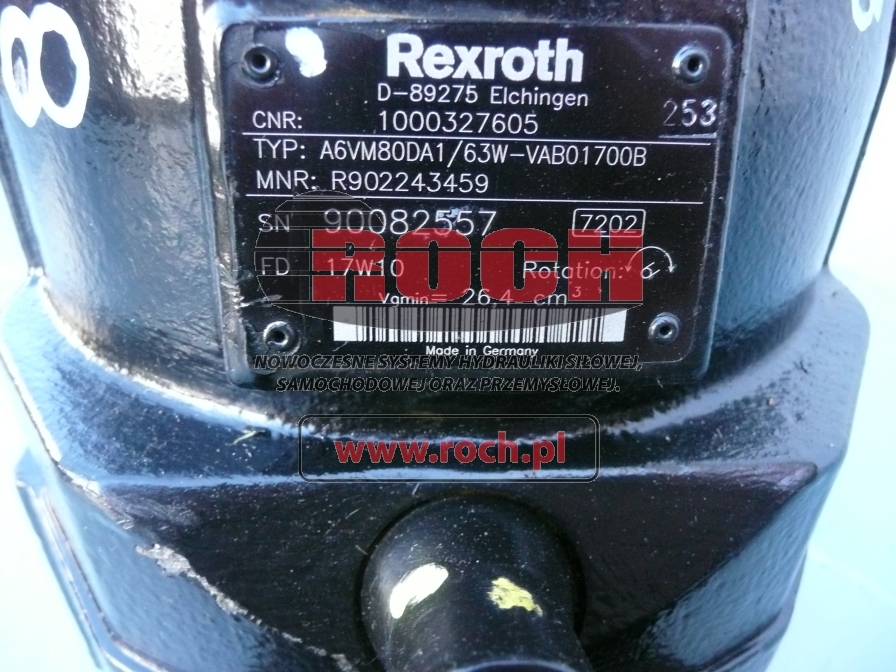 REXROTH A6VM80DA1/63W-VAB01700B 1000327605 - Motor hidrolik untuk Telehandler: gambar 2 REXROTH A6VM80DA1/63W-VAB01700B 1000327605 - Motor hidrolik untuk Telehandler: gambar 2