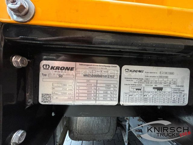 Semi-trailer dengan terpal samping baru Krone SD / XL / Daimler / Getränkezertifikat: gambar 10