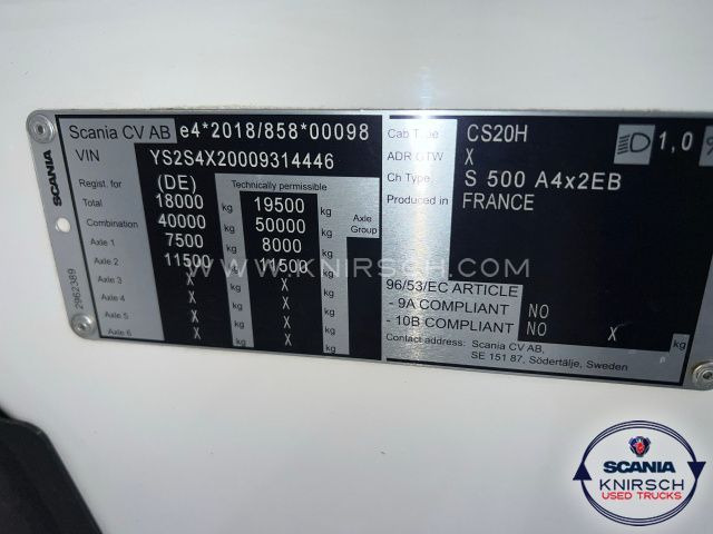 Tractor head Scania S 500 A4x2EB: gambar 6