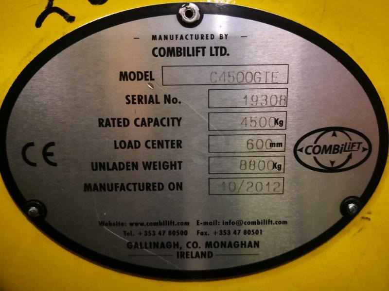 Pemuat samping Combilift C4500GTE: gambar 7