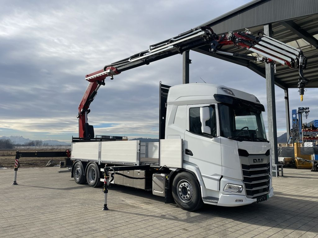 DAF XF 480 FAN Kranwagen / Vorlauf 2026 ! - Truk flatbed, Truk derek: gambar 1 DAF XF 480 FAN Kranwagen / Vorlauf 2026 ! - Truk flatbed, Truk derek: gambar 1