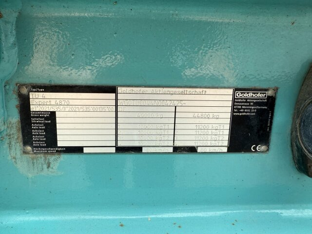 Goldhofer TU 4 EXPERT 4870 Tieflader Anhänger 44,8 T - Trailer low bed: gambar 2 Goldhofer TU 4 EXPERT 4870 Tieflader Anhänger 44,8 T - Trailer low bed: gambar 2