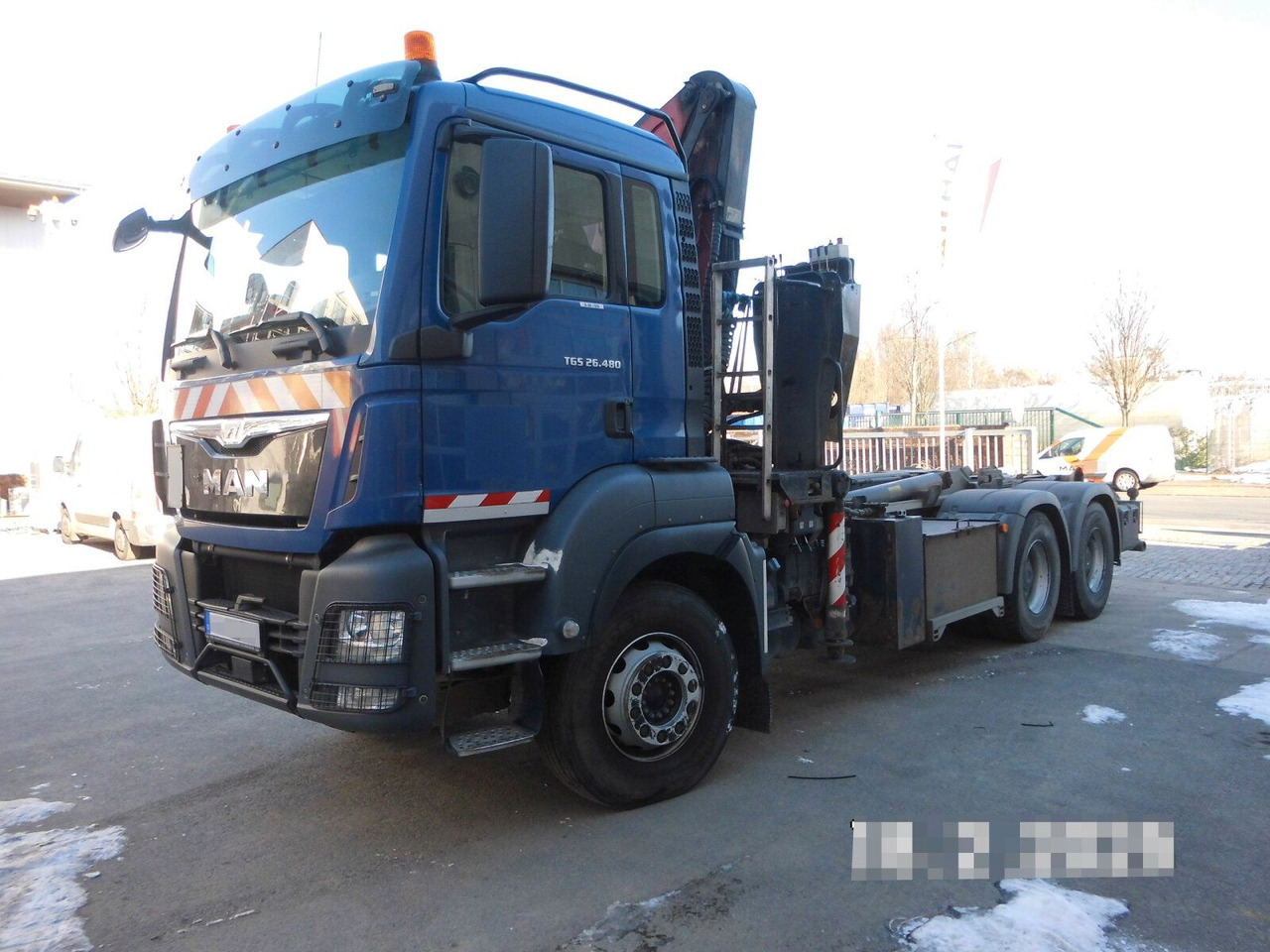MAN TGS 28.480 6x4 Abrollkipper + Kran bis 4,63 T - Hook lift, Truk derek: gambar 2 MAN TGS 28.480 6x4 Abrollkipper + Kran bis 4,63 T - Hook lift, Truk derek: gambar 2