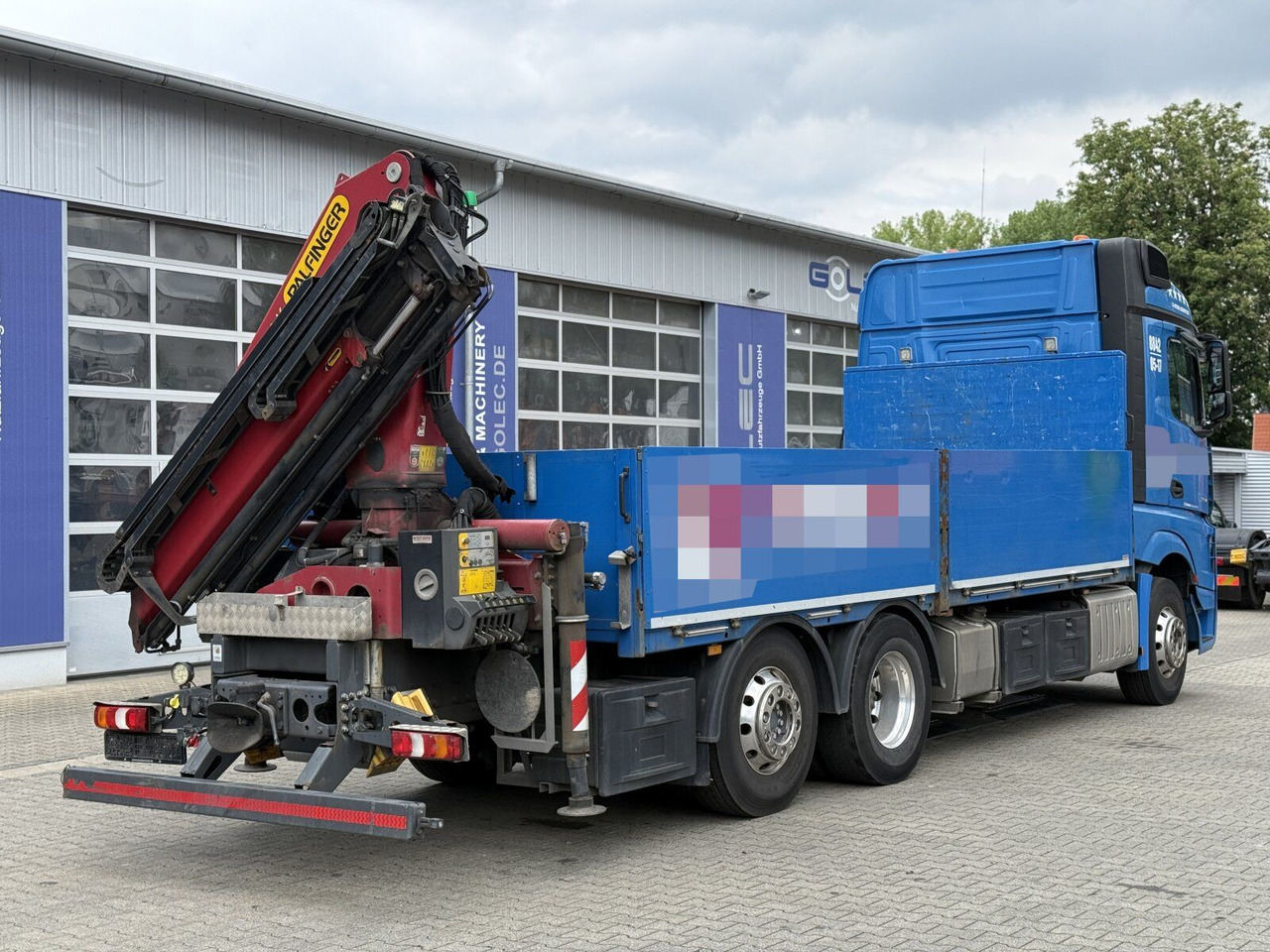 Mercedes-Benz ACTROS 2545 6x2 Pritsche Kran Palfinger PK20001K - Truk flatbed, Truk derek: gambar 3 Mercedes-Benz ACTROS 2545 6x2 Pritsche Kran Palfinger PK20001K - Truk flatbed, Truk derek: gambar 3