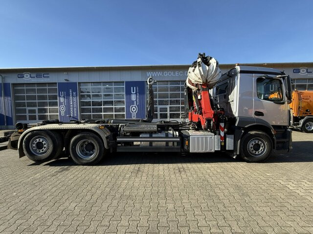 Hook lift, Truk derek Mercedes-Benz ACTROS 2546 6x2 Abrollkip Kran Palfinger Q150Z95: gambar 8
