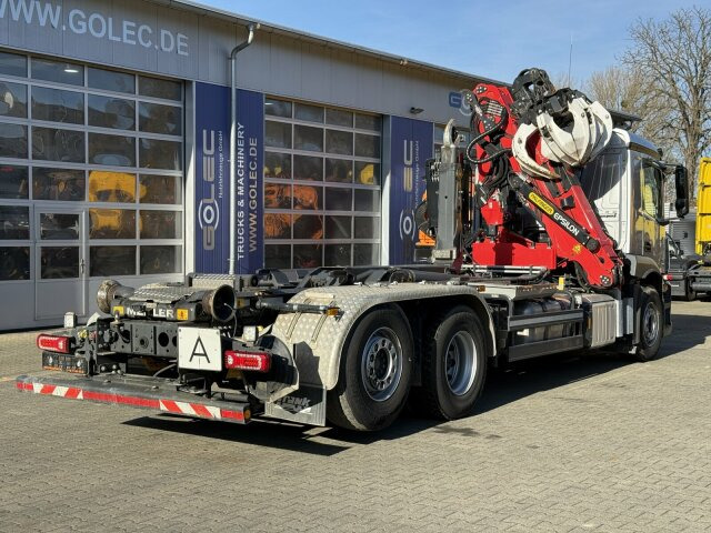 Hook lift, Truk derek Mercedes-Benz ACTROS 2546 6x2 Abrollkip Kran Palfinger Q150Z95: gambar 9