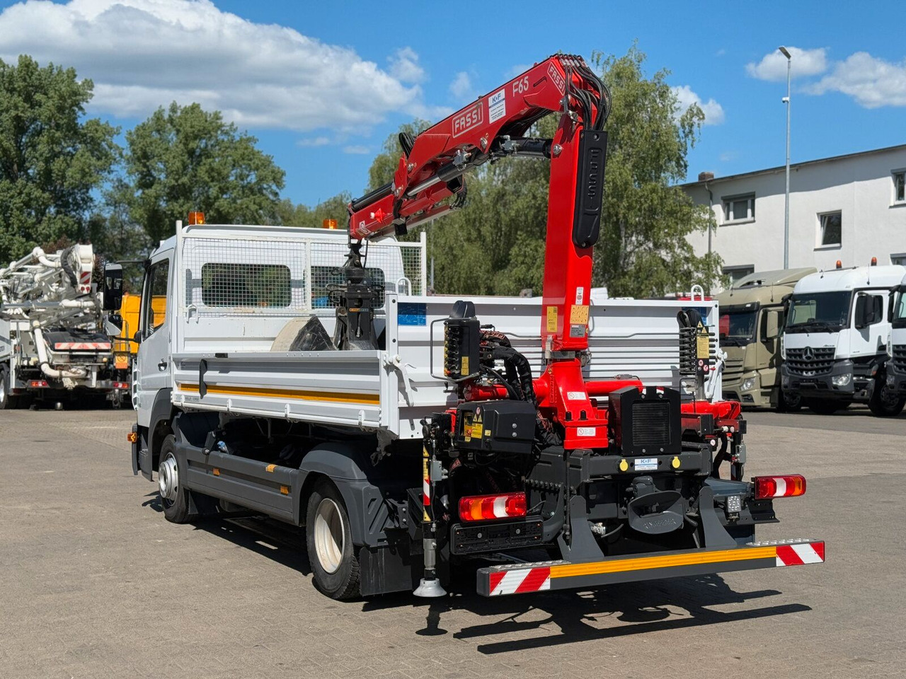 Van jungkit Mercedes-Benz ATEGO 818 4x2 Euro 6 Kipper Kran FASSI F65B.0.22: gambar 9