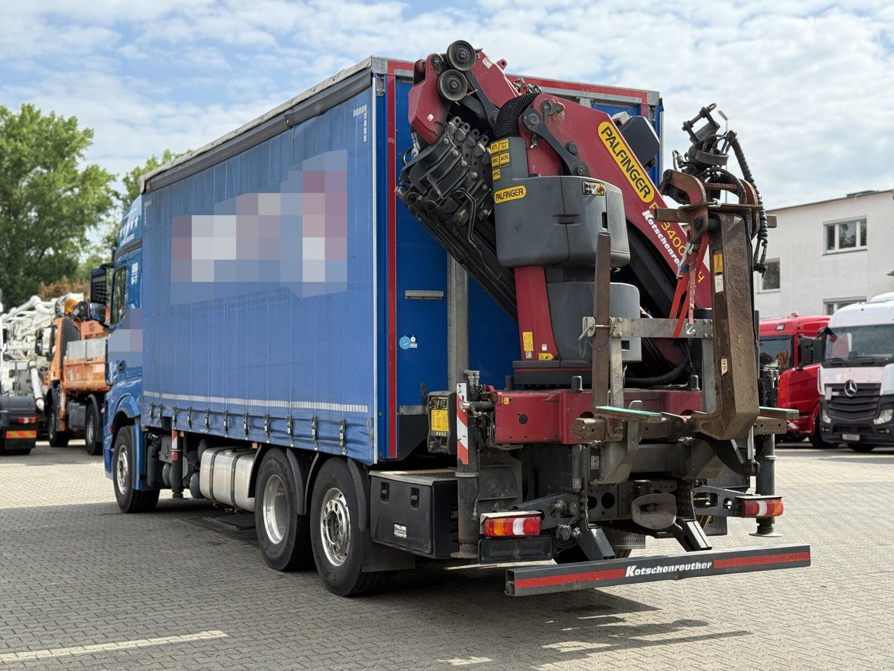 Mercedes-Benz Actros 6x2 Pritsche Kran Palfinger PK34002 + JIB - Truk dengan terpal samping, Truk derek: gambar 5 Mercedes-Benz Actros 6x2 Pritsche Kran Palfinger PK34002 + JIB - Truk dengan terpal samping, Truk derek: gambar 5