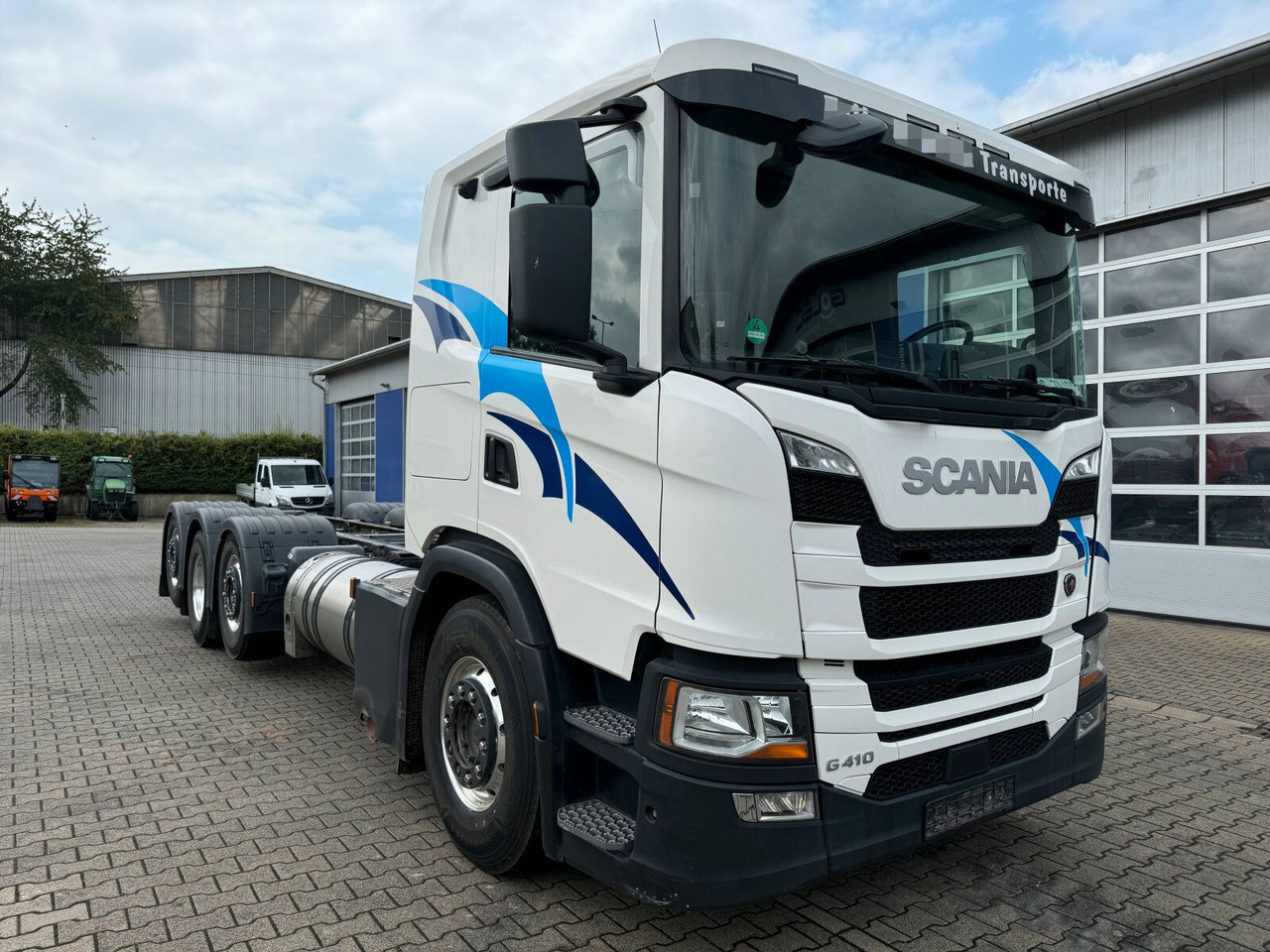 Scania G 410 B8x2*6 NB LNG Fahrgestell Nebenantrieb - Truk sasis, Truk derek: gambar 1 Scania G 410 B8x2*6 NB LNG Fahrgestell Nebenantrieb - Truk sasis, Truk derek: gambar 1