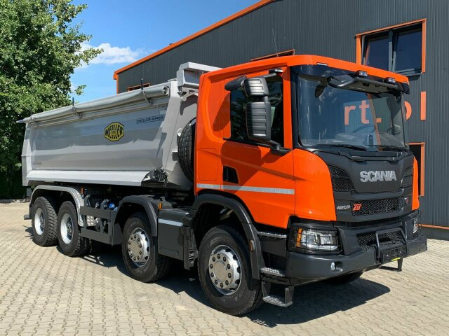 Scania P 420 8x4 Kipper Meiller 18,5m3 Euro 6 - Truk jungkit: gambar 1 Scania P 420 8x4 Kipper Meiller 18,5m3 Euro 6 - Truk jungkit: gambar 1
