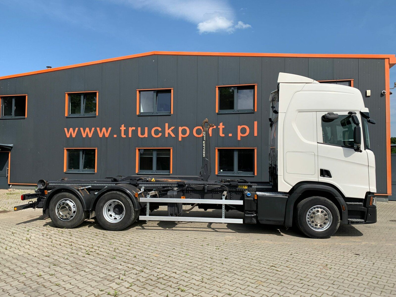 Scania R450 6x2 Abrollkipper MEILLER*Lenkachse Retarder - Hook lift: gambar 4 Scania R450 6x2 Abrollkipper MEILLER*Lenkachse Retarder - Hook lift: gambar 4