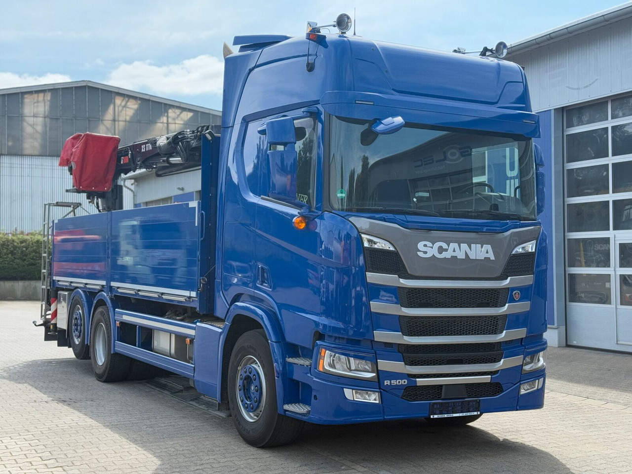 Scania R500 6x2 Pritsche mit Kran HIAB 177K PRO Scania R500 6x2 Pritsche mit Kran HIAB 177K PRO - Truk flatbed, Truk derek: gambar 1 Scania R500 6x2 Pritsche mit Kran HIAB 177K PRO Scania R500 6x2 Pritsche mit Kran HIAB 177K PRO - Truk flatbed, Truk derek: gambar 1