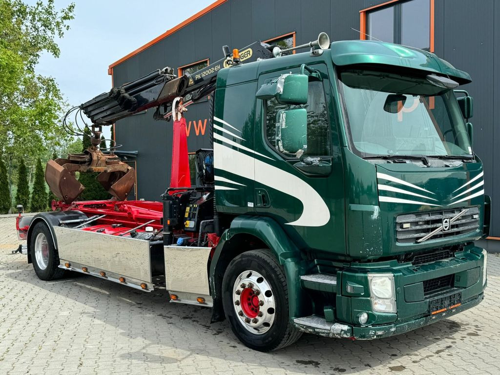 Hook lift, Truk derek Volvo FL290 4x2 Abrollkipper Kran PALFINGER bis 12 m: gambar 1