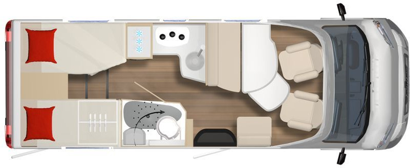 Bürstner B66 690 TD Funktionsdoppelboden - Mobil rumah semi-terintegrasi: gambar 2 Bürstner B66 690 TD Funktionsdoppelboden - Mobil rumah semi-terintegrasi: gambar 2