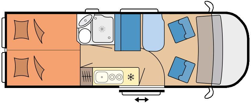 Hobby Vantana De Luxe K65 ET Anhängerkupplung - Mobil kemping: gambar 2 Hobby Vantana De Luxe K65 ET Anhängerkupplung - Mobil kemping: gambar 2