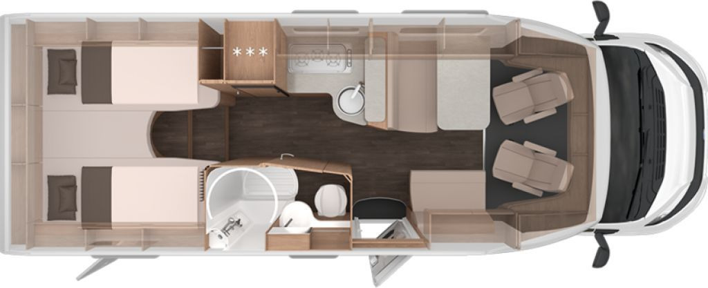 Knaus L!VE TI 700 MEG Platinum Selection 180 PS/Automa - Mobil rumah semi-terintegrasi: gambar 2 Knaus L!VE TI 700 MEG Platinum Selection 180 PS/Automa - Mobil rumah semi-terintegrasi: gambar 2