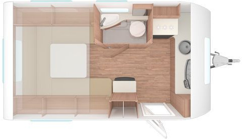 Weinsberg CaraOne 390 PUH Hubbett-Im Zulauf - Karavan: gambar 2 Weinsberg CaraOne 390 PUH Hubbett-Im Zulauf - Karavan: gambar 2