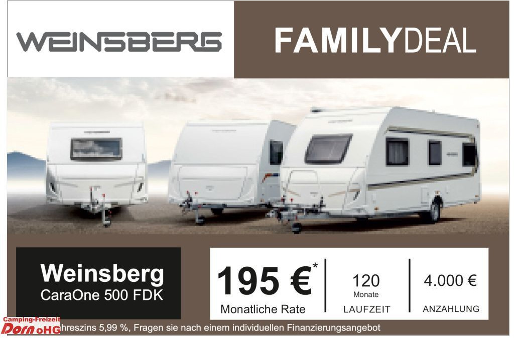 Weinsberg CaraOne 500 FDK Viel Ausstattung Weinsberg CaraOne 500 FDK Viel Ausstattung - Karavan: gambar 1 Weinsberg CaraOne 500 FDK Viel Ausstattung Weinsberg CaraOne 500 FDK Viel Ausstattung - Karavan: gambar 1