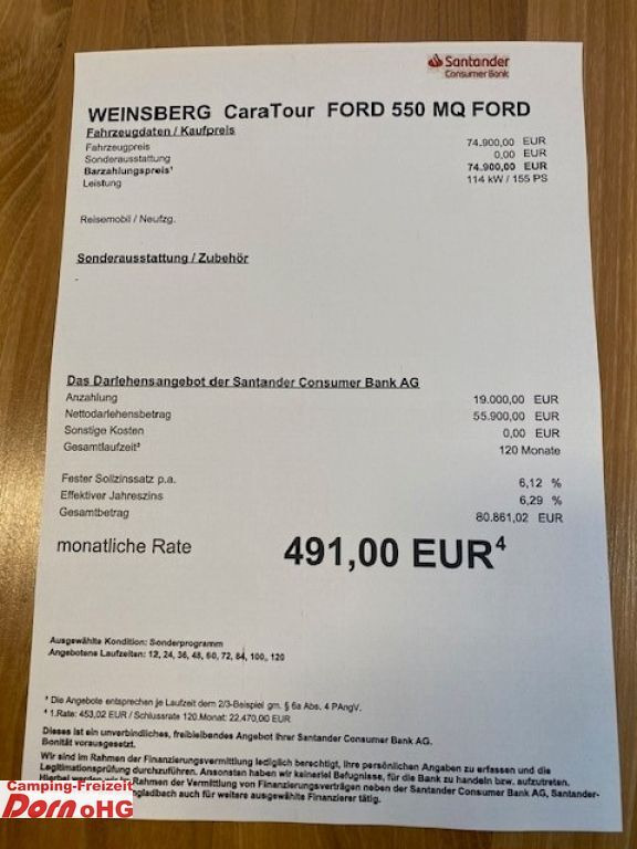 Mobil kemping baru Weinsberg CaraTour 550 MQ Assistenzpaket/Automatik Weinsberg CaraTour 550 MQ Assistenzpaket/Automatik: gambar 7