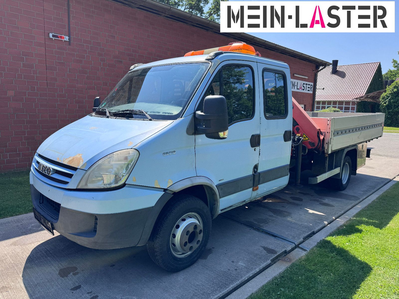 Iveco 65C180 3.0d Palfinger PK 6500 7 Sitzer NL 2300kg - Van flatbed, Van kombi: gambar 2 Iveco 65C180 3.0d Palfinger PK 6500 7 Sitzer NL 2300kg - Van flatbed, Van kombi: gambar 2