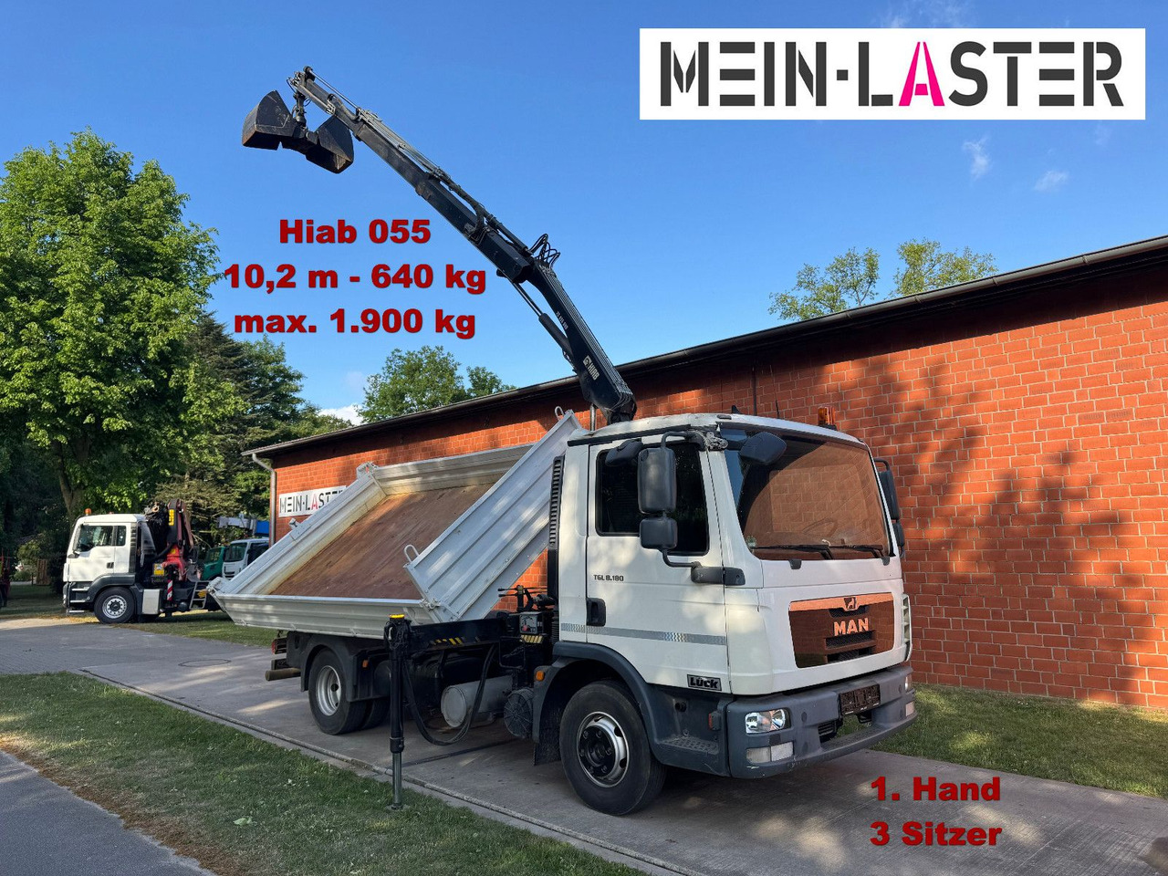 MAN TGL 8.180 3 S-Kipper Hiab 55 D *10,2 m - 640 kg - Van jungkit: gambar 1 MAN TGL 8.180 3 S-Kipper Hiab 55 D *10,2 m - 640 kg - Van jungkit: gambar 1