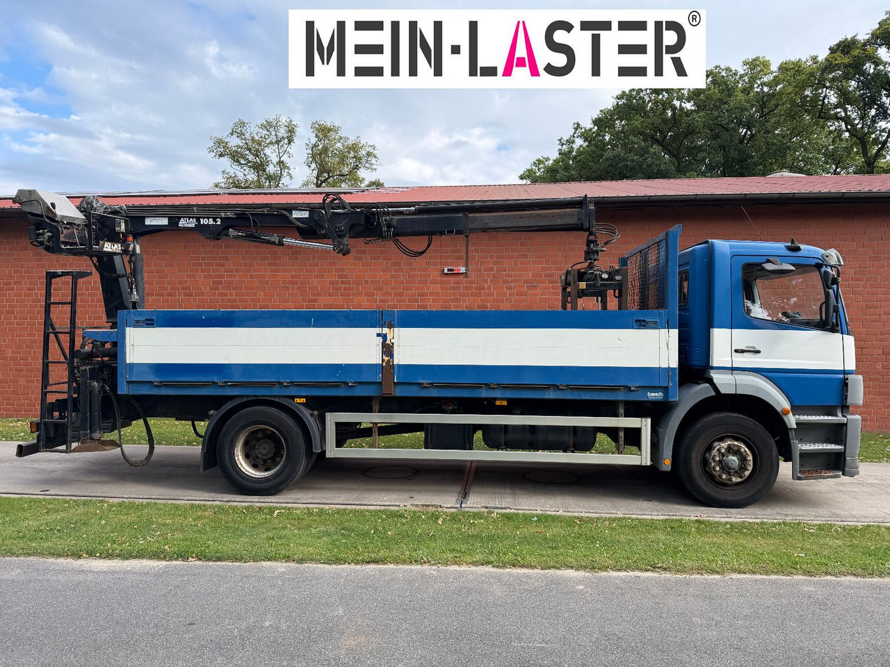 Mercedes-Benz 1823 Atego Atlas 105.2 1.Hand nur 226.000 km - Truk flatbed, Truk derek: gambar 3 Mercedes-Benz 1823 Atego Atlas 105.2 1.Hand nur 226.000 km - Truk flatbed, Truk derek: gambar 3
