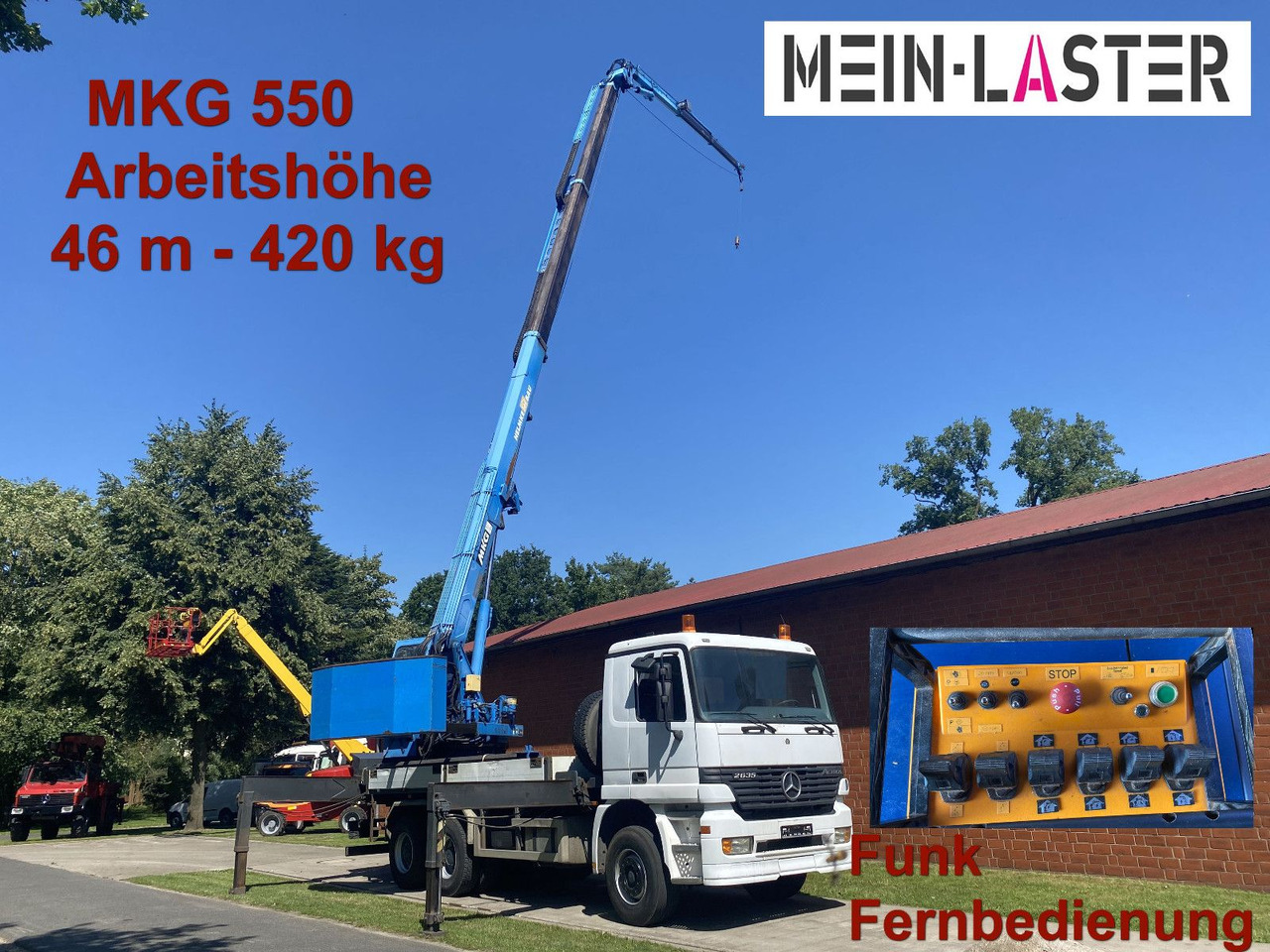 Mercedes-Benz 3335 V6 MKG 550 Ta2-a2 -46m 420 kg Funk - Truk derek: gambar 1 Mercedes-Benz 3335 V6 MKG 550 Ta2-a2 -46m 420 kg Funk - Truk derek: gambar 1