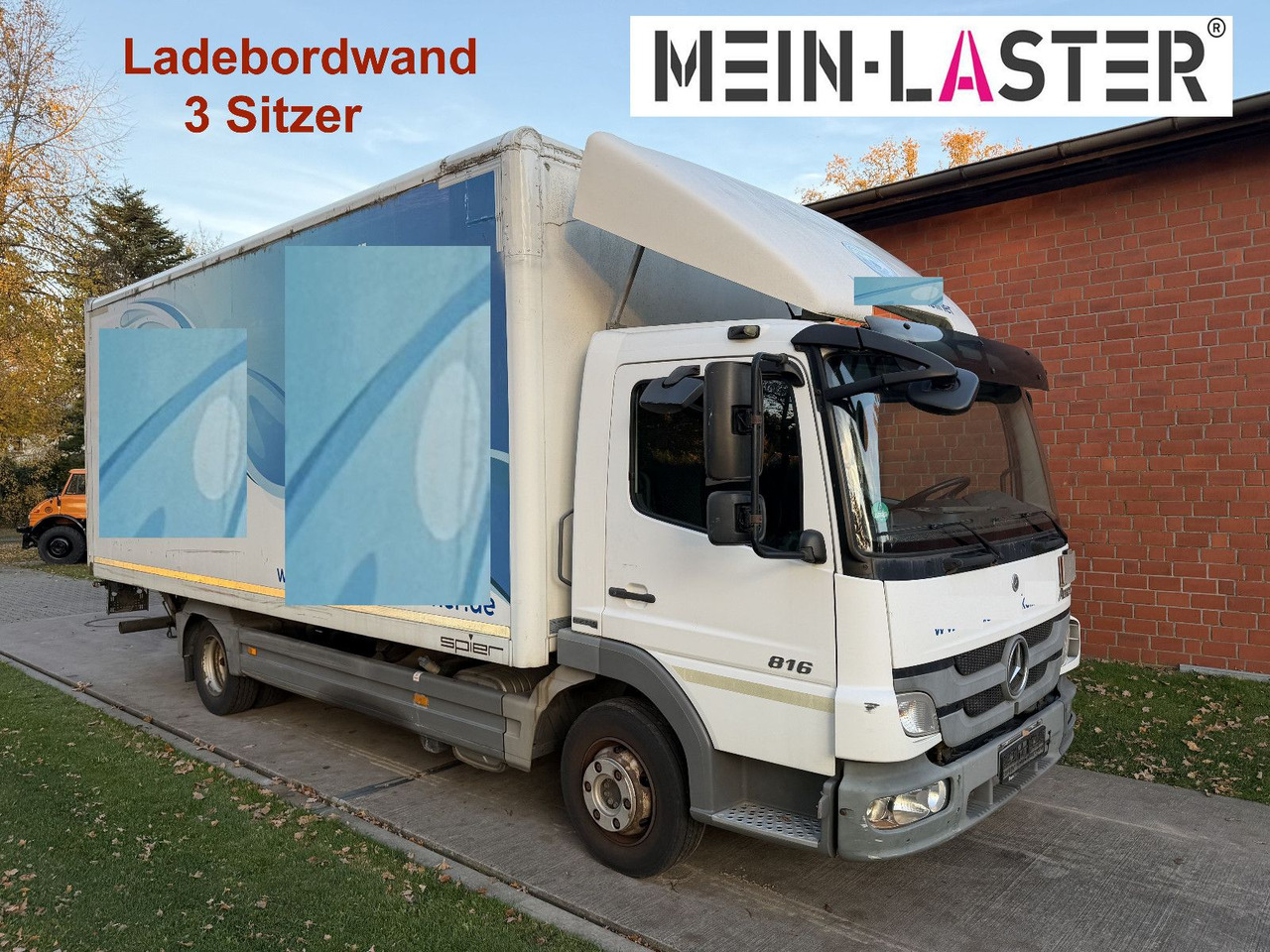 Mercedes-Benz Atego 816 LBW Klima 3 Sitzer - Van box: gambar 1 Mercedes-Benz Atego 816 LBW Klima 3 Sitzer - Van box: gambar 1