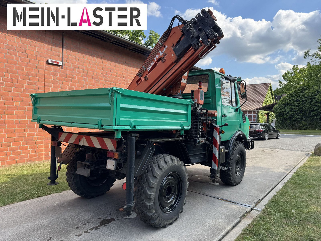 Unimog U 1200 Atlas 75.2 Kran 14 m Funk FB *1. Hand - Truk derek: gambar 4 Unimog U 1200 Atlas 75.2 Kran 14 m Funk FB *1. Hand - Truk derek: gambar 4
