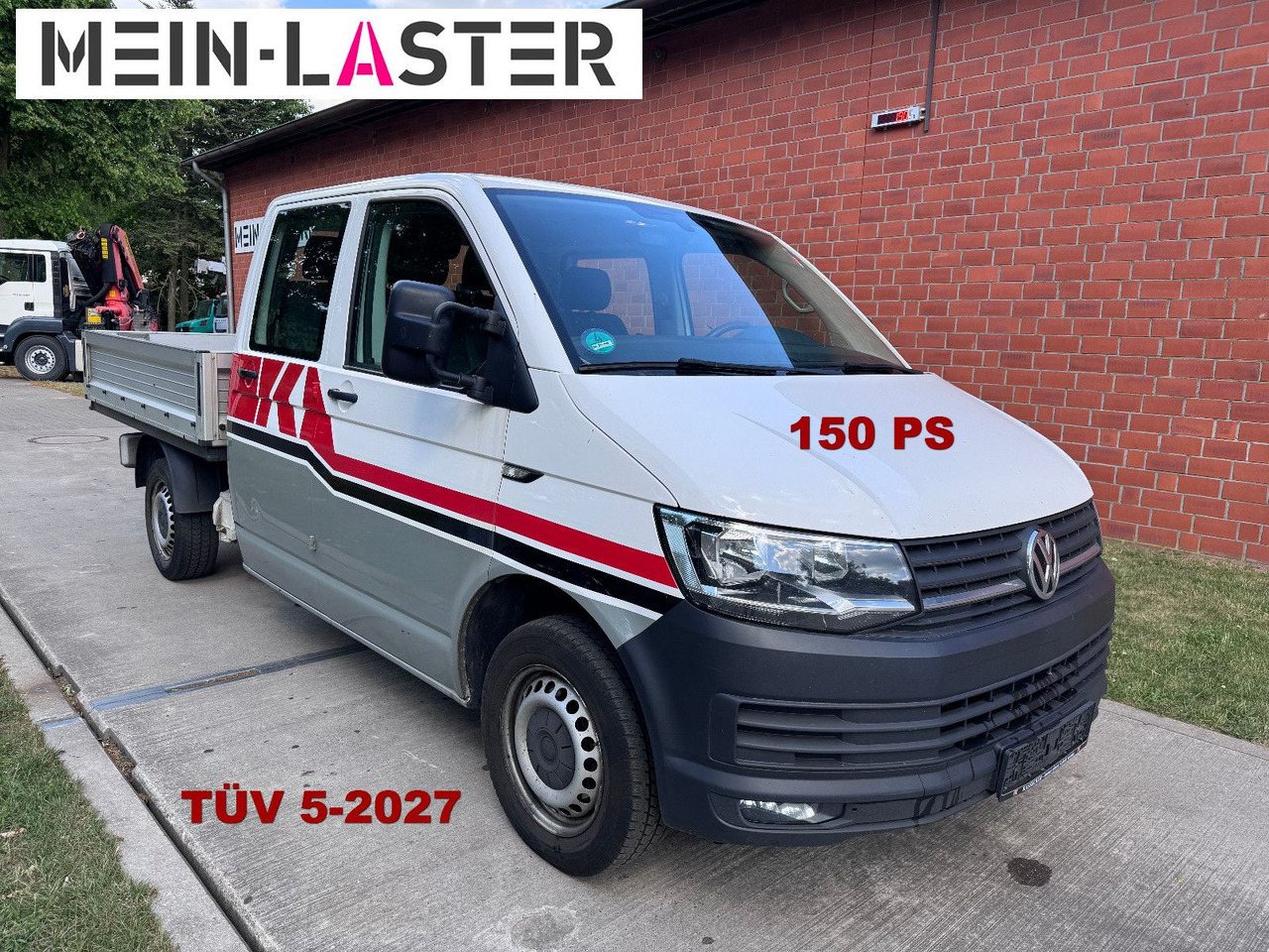 Volkswagen VW T6 2.0 TDI Doka Pritsche 6 Sitzer TÜV 5-27 - Van flatbed, Van kombi: gambar 1 Volkswagen VW T6 2.0 TDI Doka Pritsche 6 Sitzer TÜV 5-27 - Van flatbed, Van kombi: gambar 1