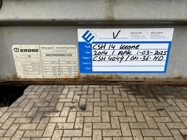 Krone multiple 2014 & 2015 XL P400 mega huckepack curtain sided trailer stacks - Semi-trailer kotak tertutup: gambar 2 Krone multiple 2014 & 2015 XL P400 mega huckepack curtain sided trailer stacks - Semi-trailer kotak tertutup: gambar 2